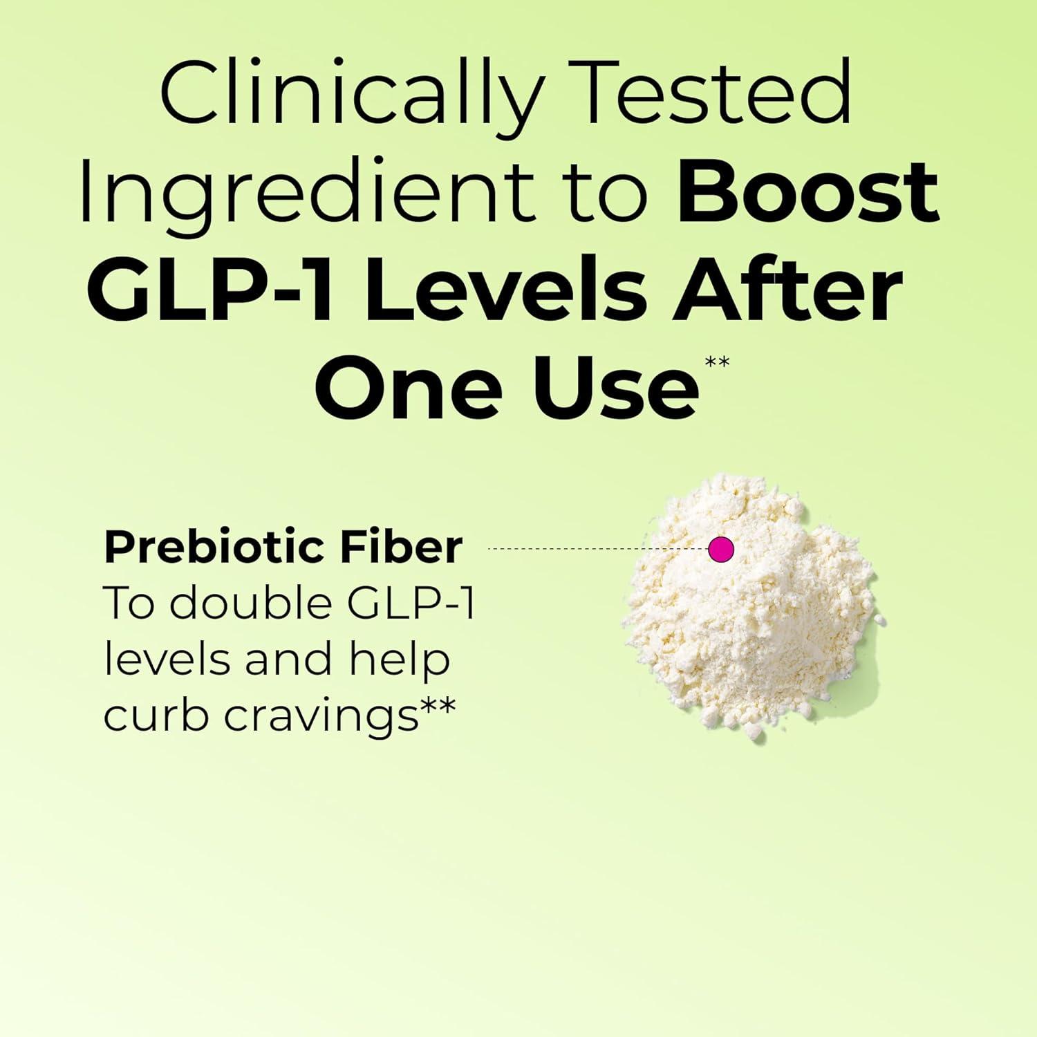 imageFlatter Me Fiber GLP1 Booster Fiber Supplement for Women ampamp Men Prebiotics ampamp Enzymes for Weight Support Reduce Bloating Double GLP1 Levels Digestive ampamp Gut Health 10 Servings