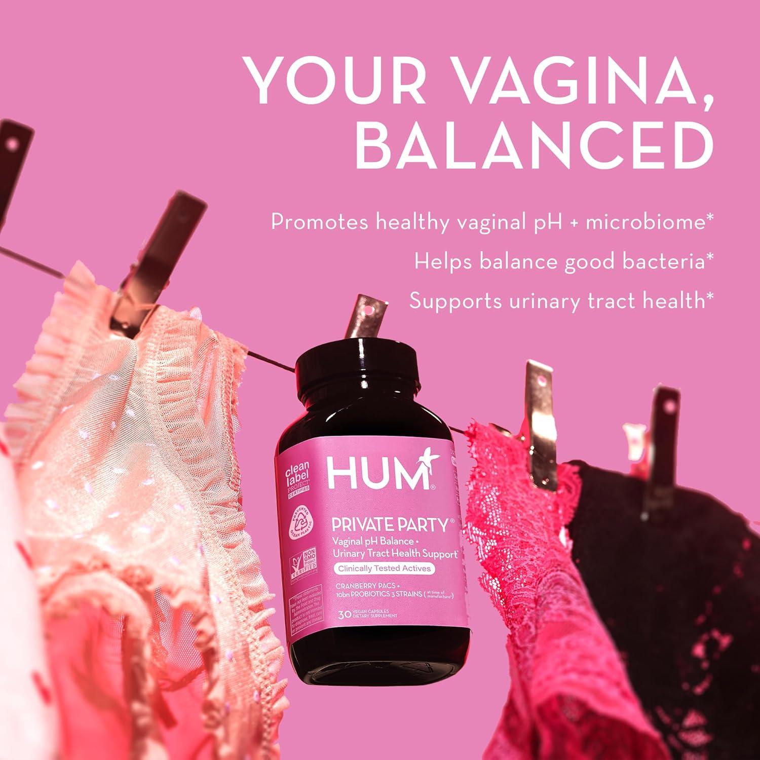 imageHUM Private Party Daily Cleanse Vaginal Probioitcs Detoxifying Herbs for Womens Health