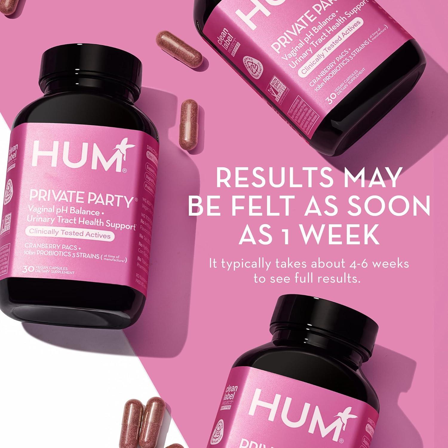 imageHUM Private Party Daily Cleanse Vaginal Probioitcs Detoxifying Herbs for Womens Health