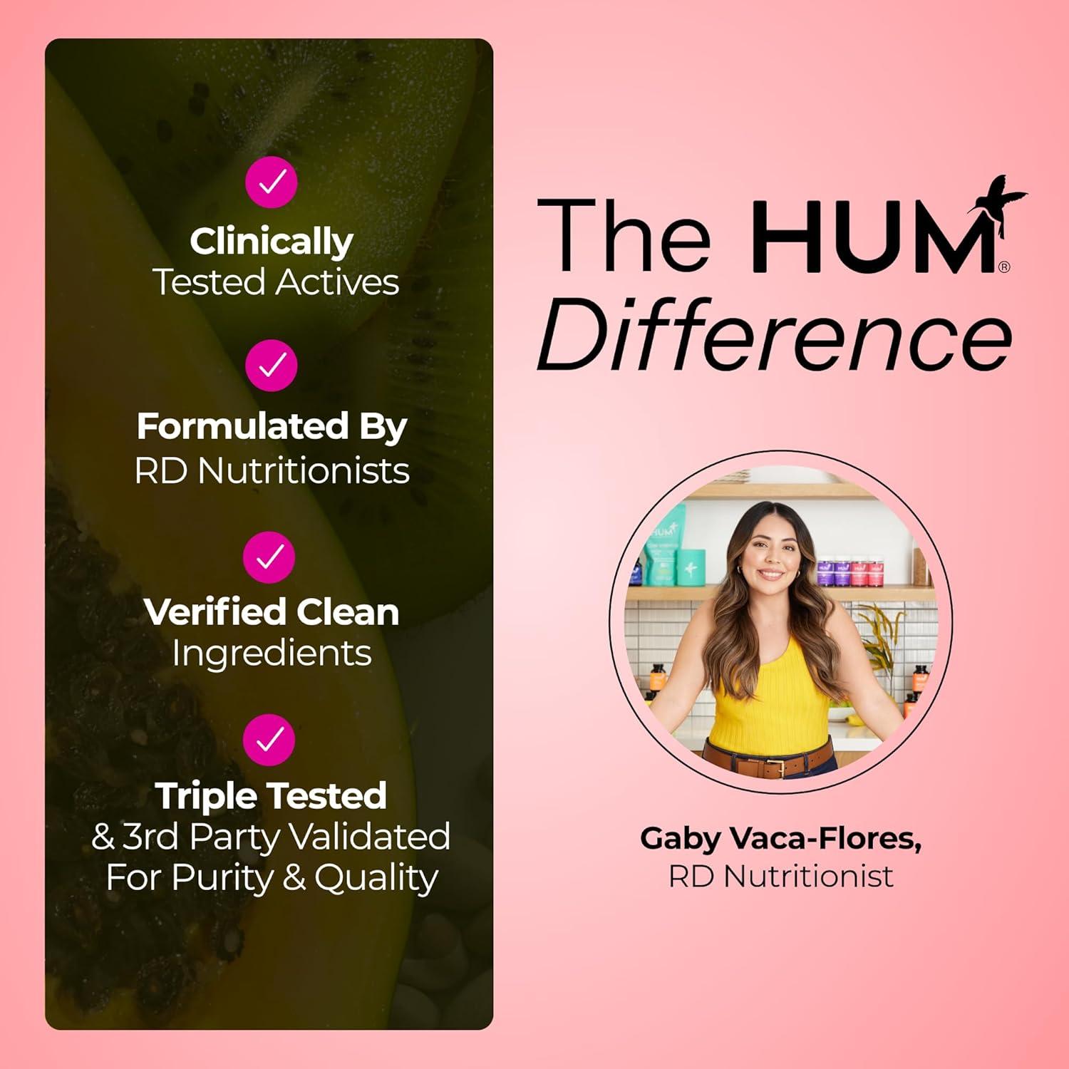 imageHUM Red Carpet Skin ampamp Hair Vitamins for Women with Omega 3 Fatty Acids Vitamin E and Black Currant Seed Oil Supplement for Skin Health ampamp Healthy Hair Follicles Support 60 Count