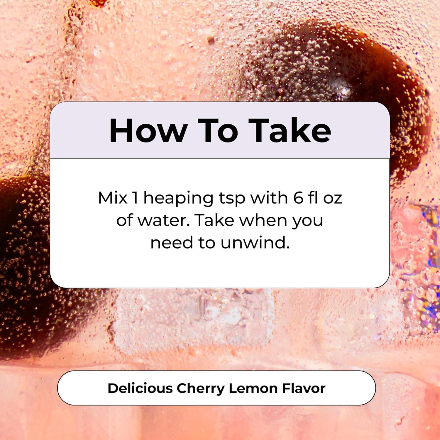 imageHum Nutrition Dream Team Magnesium Bisglycinate Powder L Theanine ampamp Tart Cherry Magnesium Supplement Drink Mix Support Rest Relaxation ampamp Sleep Routine Gluten Free Vegan Cherry Lemon 30 Servings