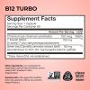 HUM B12 Turbo, Vitamin B12 Supplement, Daily Energy Support, Calcium for Bone Health, B-12 Vitamin Energy Supplements, Gluten Free, Vegan, Non GMO, 30 Vegan High Potency Tablets(30 Count (Pack of 1))