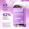 HUM Calm Ashwagandha Gummies for Women and Men, L-Theanine Ashwagandha Supplements for Daily Relaxation & Clarity Support, Vegan Fast Acting Gummy Formula, Mixed Berry Flavor, 60 Gummies(60 Gummies)