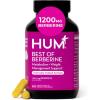 HUM Best of Berberine Supplement 1200mg, Pure Potency for Metabolic Wellness, Gut Health, Pure Berberine Supplements Enhanced with BioPerine for Maximum Absorption, 60 Capsules