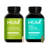 HUM Digest and Detox- Flatter Me 18 Digestive Enzymes to Support Food Breakdown and Daily Cleanse Detoxifying Herbs and Organic Alage Supports a Natural Detox and Clear Skin