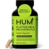 HUM Flatter Me Digestive Enzymes Plus Prebiotics & Probiotics, Digestive Health Bloating Supplement for Women & Men, Fast Acting Anti Bloat Pills Multi Enzyme for Debloating, Vegan, 60 Capsules