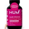 HUM Hair Strong Daily Hair Growth Supplement with Biotin, Zinc, Vitamin B12 to Support Growth, Folic Acid & Vitamin B12 Vitamins for Healthy Hair Support for Women and Men, 30 Vegan Capsules(Capsule Version)