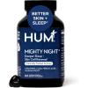 HUM Mighty Night Nighttime Sleep Supplement for Skin Care, CoQ10, Valerian Root & Ferulic Acid to Support Cell Turnover, Skin Vitamins for Women and Men, Overnight Beauty Vitamins, 60 Vegan Softgels