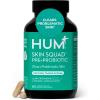 HUM Skin Squad Probiotics for Women and Men, Skin Care Supplement for Clear Complexion & Gut Health Support, Microbiome Prebiotic & Probiotic Supplement for Breakouts, Digestive Health, 60 Capsules